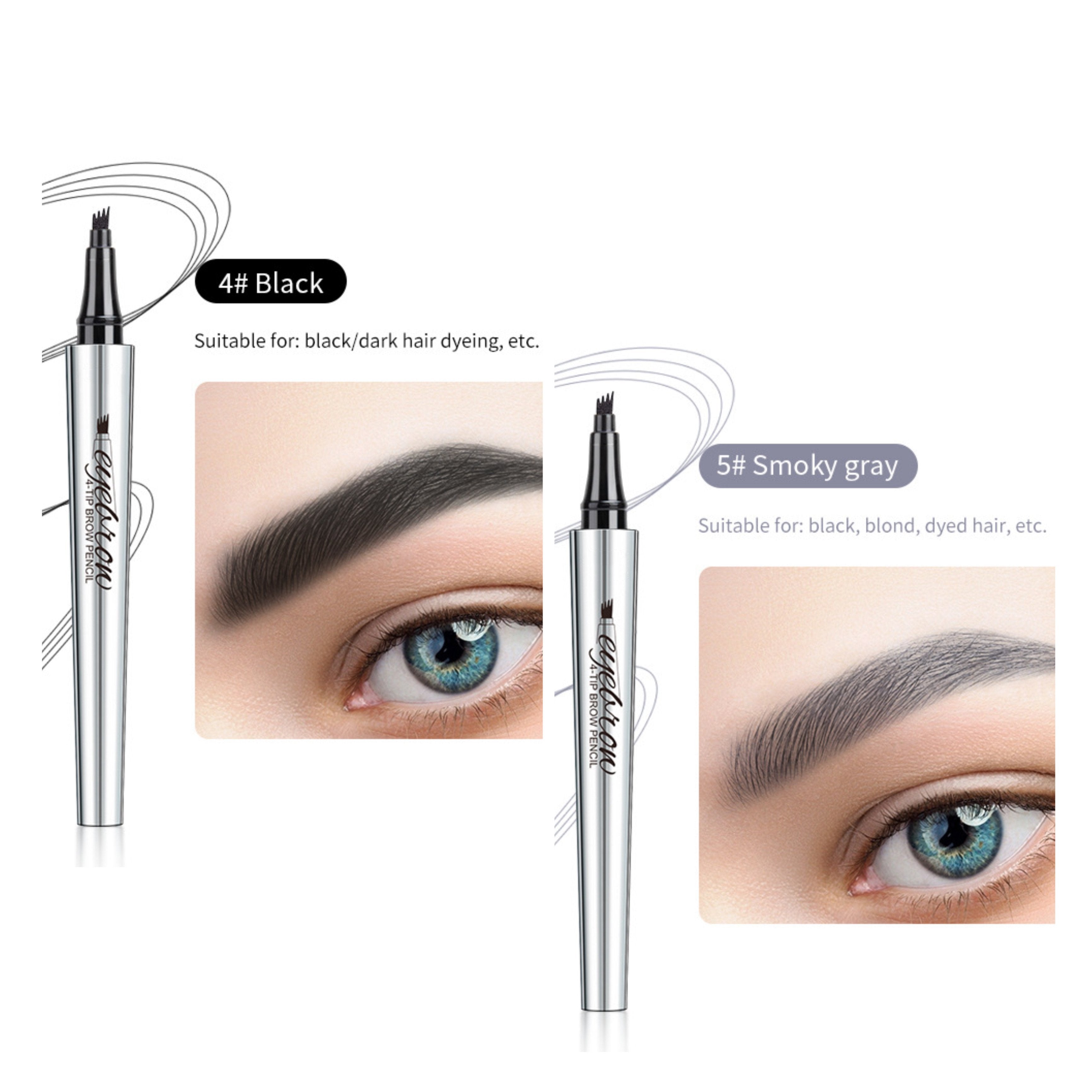 3D Waterproof Microblading Eyebrow Pen 4 Fork Tip Tattoo Pencil