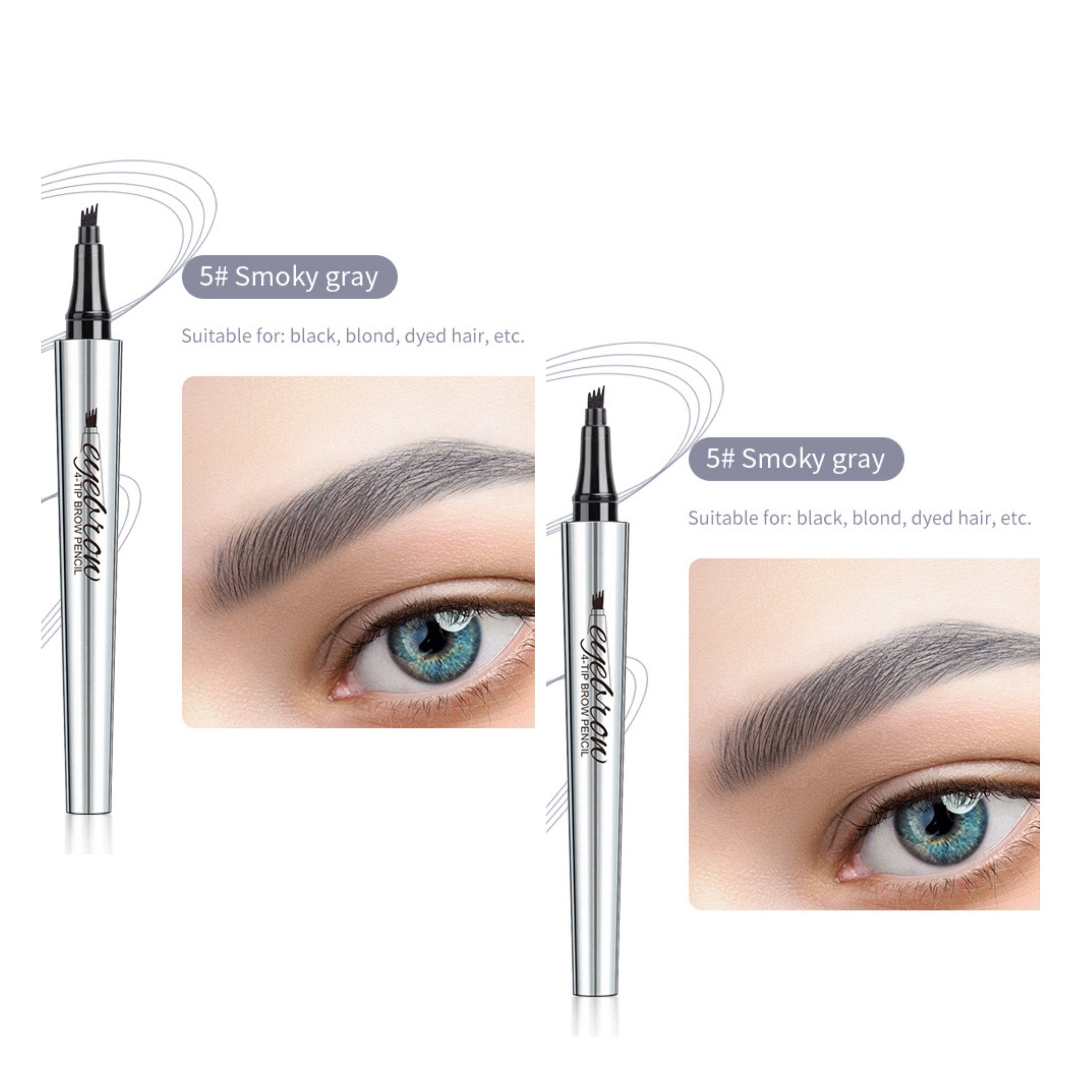 3D Waterproof Microblading Eyebrow Pen 4 Fork Tip Tattoo Pencil