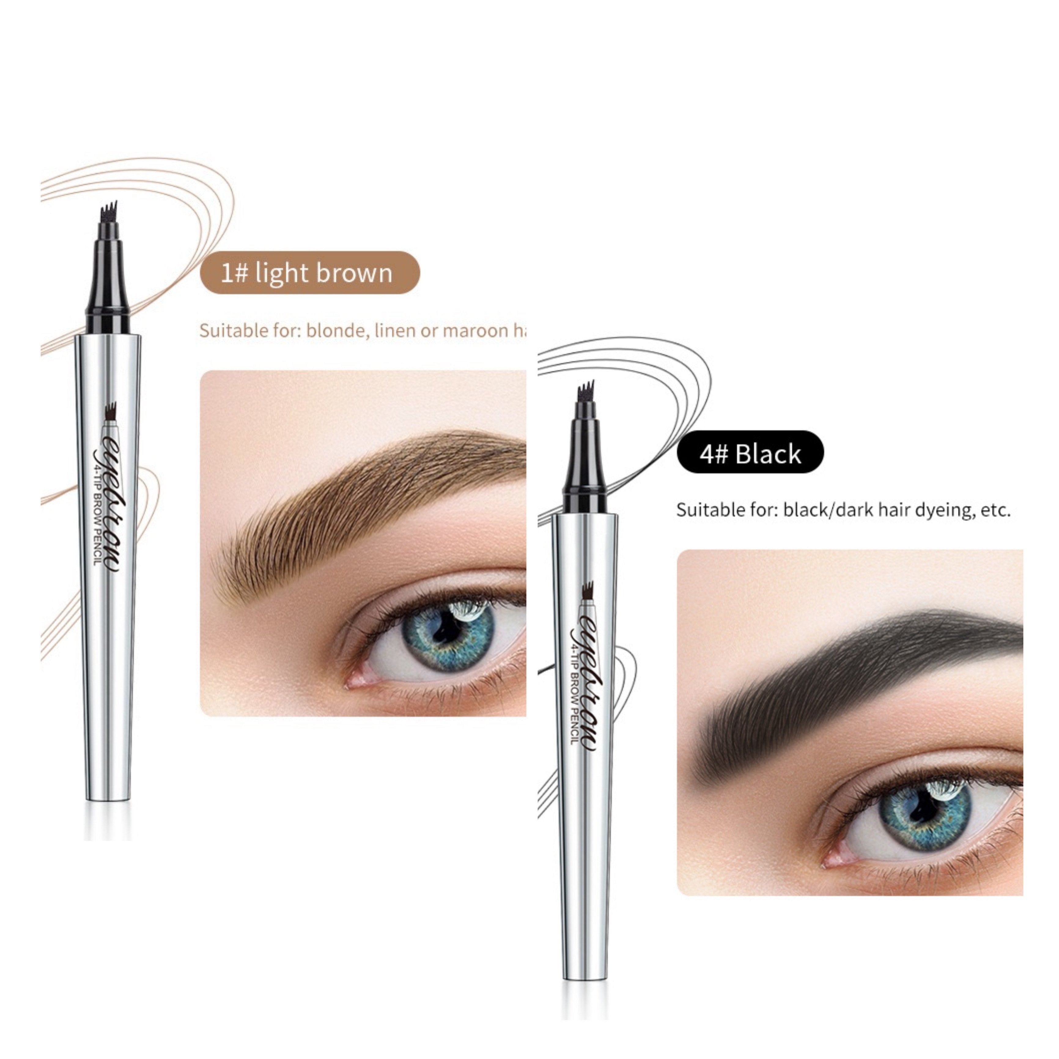 3D Waterproof Microblading Eyebrow Pen 4 Fork Tip Tattoo Pencil